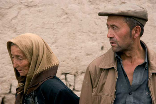 "Uigur mother and son" Kashgar, Xinjiang , China