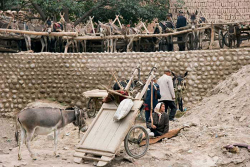 "Woman at the Livestock Market" Kashgar, Xinjiang , China