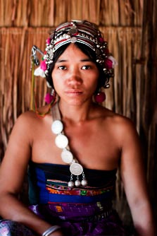 "Young woman of the Akha Tribe" Muan Sing , Northern Laos