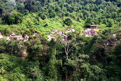"tribal village on the way to Muang Sing" Northern Laos