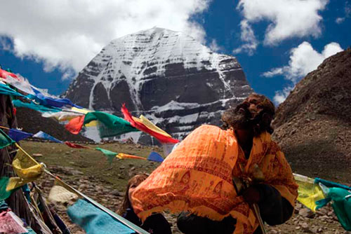 "Sadhu & Shali" North face of Mount Kailash, Western Tibet